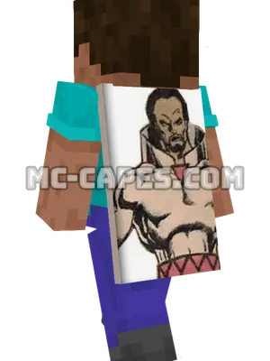 Moses Magnum Minecraft cape worn on a player