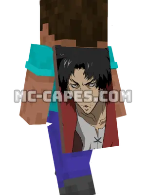 Mugen Minecraft cape worn on a player