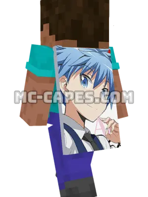 Nagisa Shiota Minecraft cape worn on a player
