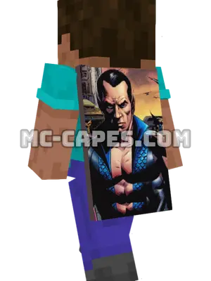Namor Minecraft cape worn on a player