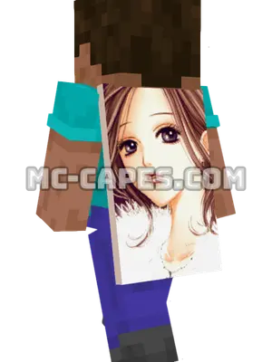 Nana Komatsu Minecraft cape worn on a player