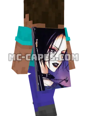 Nana Oosaki Minecraft cape worn on a player