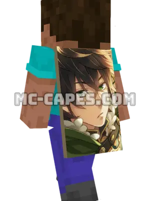 Naofumi Iwatani Minecraft cape worn on a player
