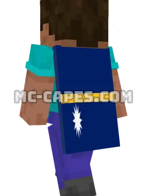 Nauru Flag Minecraft cape worn on a player