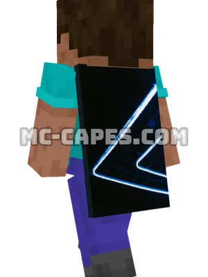 Neon Lights Minecraft cape worn on a player