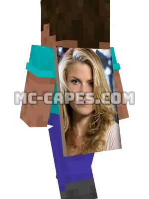 Niki Sanders Minecraft cape worn on a player