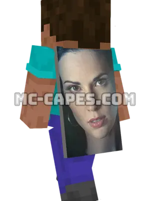 Nina Theroux Minecraft cape worn on a player