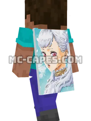 Noelle Silva Minecraft cape worn on a player