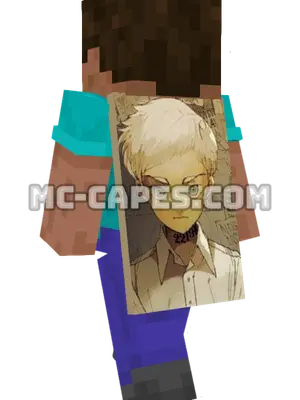 Norman Minecraft cape worn on a player