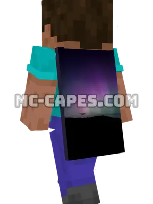 Northern Lights Minecraft cape worn on a player