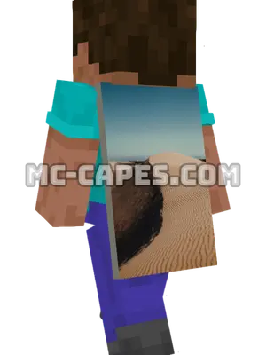 Oceano Dunes Minecraft cape worn on a player