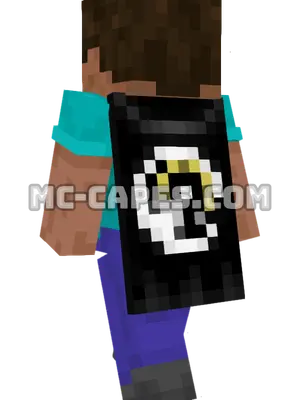 Oxeye Minecraft cape worn on a player