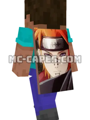 Pain Minecraft cape worn on a player