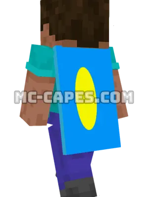 Palau Flag Minecraft cape worn on a player