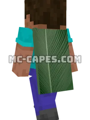 Palm Leaf Texture Minecraft cape worn on a player