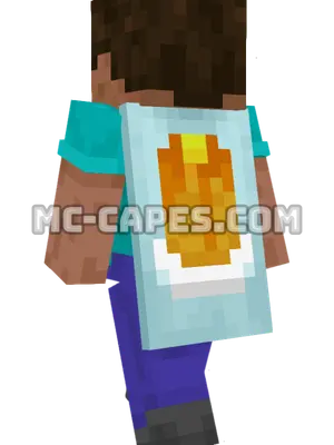 Pan Minecraft cape worn on a player