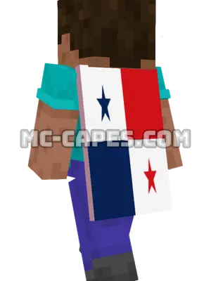 Panama Flag Minecraft cape worn on a player