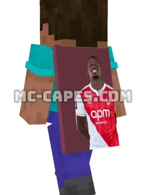 Paul Pogba Minecraft cape worn on a player