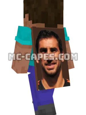 Pedri Minecraft cape worn on a player