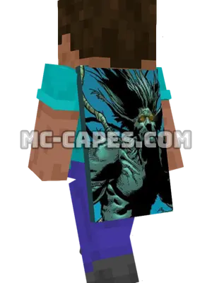 Plantman Minecraft cape worn on a player
