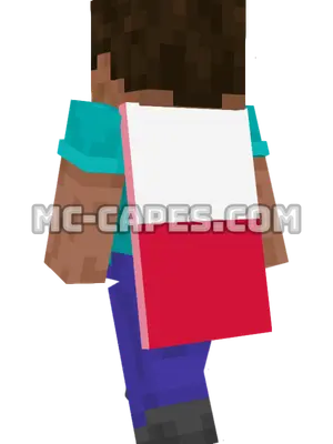 Poland Flag Minecraft cape worn on a player