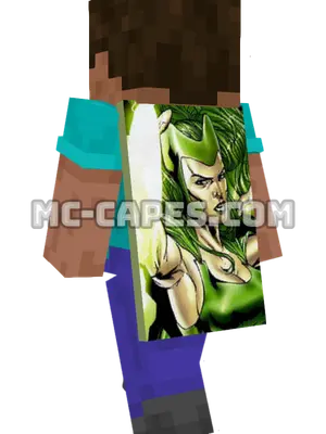 Polaris Minecraft cape worn on a player