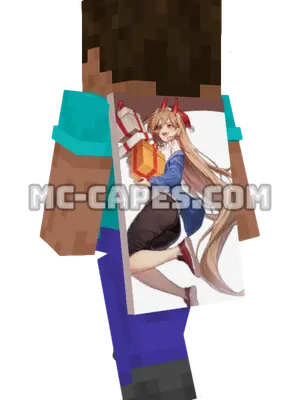 Power Christmas Minecraft cape worn on a player