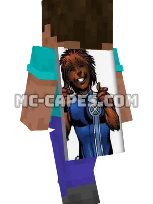 Quill Minecraft cape worn on a player