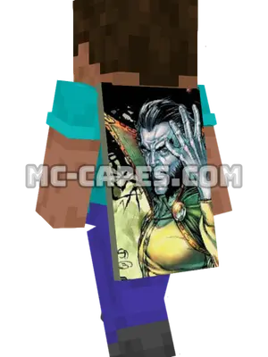 Ra's Al Ghul Minecraft cape worn on a player