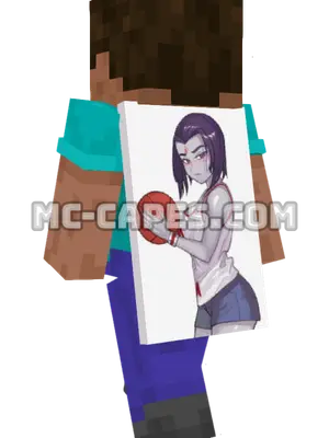 Raven Sportswear Minecraft cape worn on a player