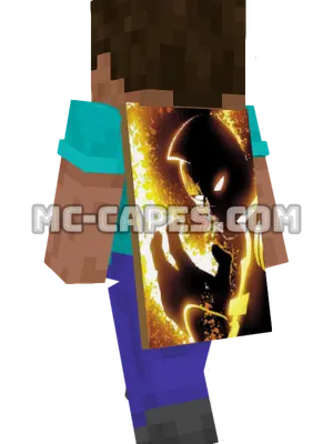 Ray Minecraft cape worn on a player