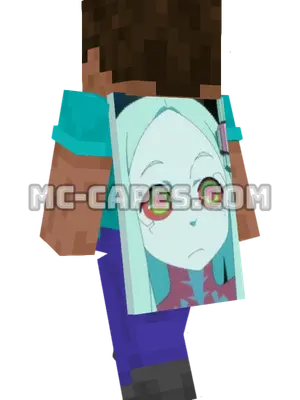 Rebecca Minecraft cape worn on a player