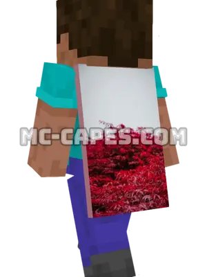 Red Maple Tree Minecraft cape worn on a player