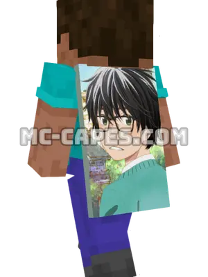 Rei Kiriyama Minecraft cape worn on a player