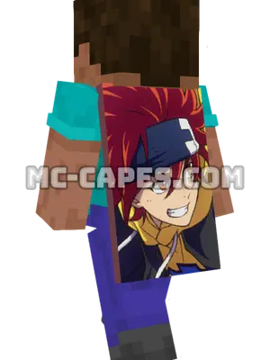 Reki Kyan Minecraft cape worn on a player
