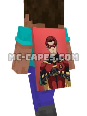 Robin II Minecraft cape worn on a player