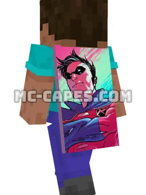 Robin III Minecraft cape worn on a player