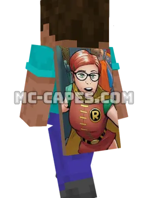 Robin VI Minecraft cape worn on a player