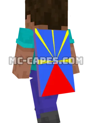 Réunion Flag Minecraft cape worn on a player