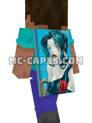 Sage Minecraft cape worn on a player