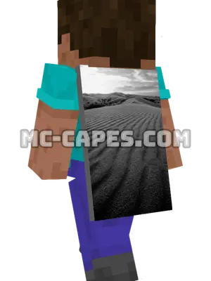 Sand Dune Ripples Minecraft cape worn on a player