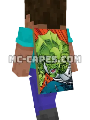 Savage Dragon Minecraft cape worn on a player