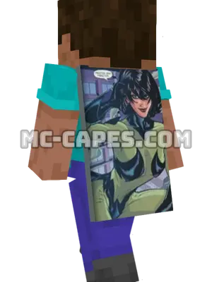 Scorpia Minecraft cape worn on a player