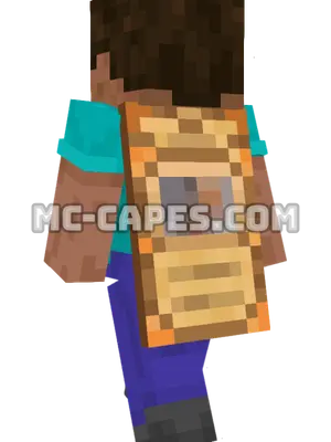 Scrolls Minecraft cape worn on a player