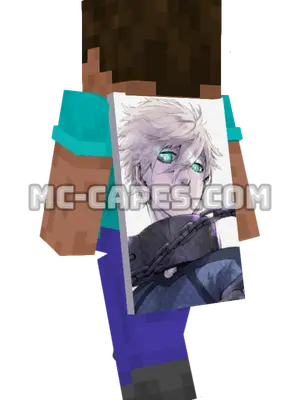 Seishirou Nagi Minecraft cape worn on a player