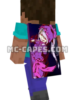 Shalltear Gothic Lolita Minecraft cape worn on a player