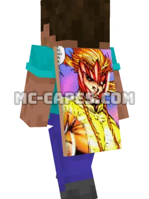 Shatterstar Minecraft cape worn on a player