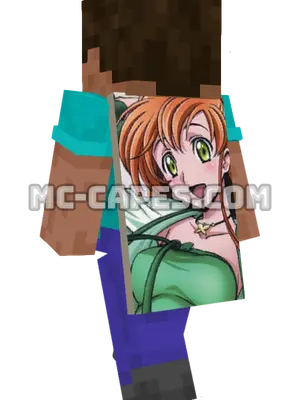 Shirley Fenette Minecraft cape worn on a player
