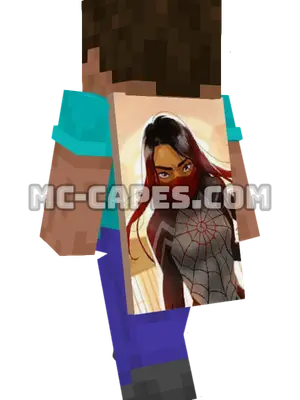 Silk Minecraft cape worn on a player