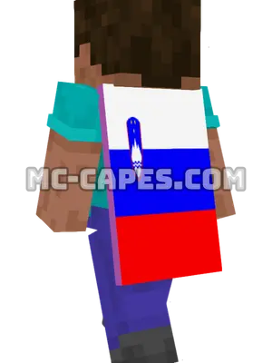 Slovenia Flag Minecraft cape worn on a player